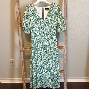Alexia Admor Floral Green Dress
